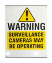 Arrowhead CCTV Warning Sign, Large on sale