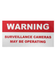 Arrowhead CCTV Warning Sticker, Pack of 5 on sale