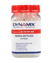 Dynamix RJ45 Plug Solid Core Round, Jar of 100 on sale
