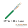 Tycab 4 Pair Twisted CAT5e Green Cable, 100m Loom on sale