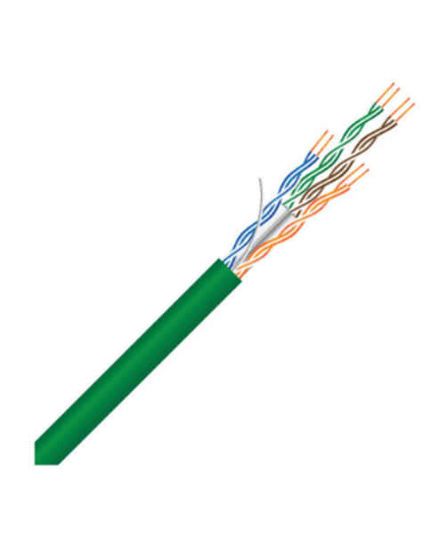 Tycab 4 Pair Twisted CAT5e Green Cable, 100m Loom