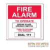 Tyco FP-FLB1 Fire to Operate Labels on sale