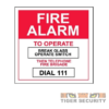 Tyco FP-FLB2 Perspex Fire Alarm to Operate Labels on sale