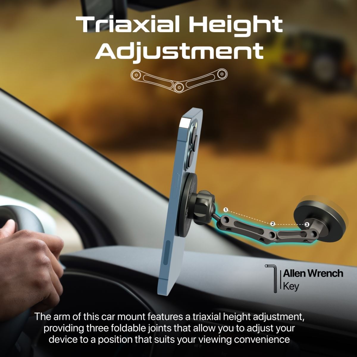 PROMATE MAGNUS-QI Secure Wireless In-Car Phone Charger and Holder - Image 6