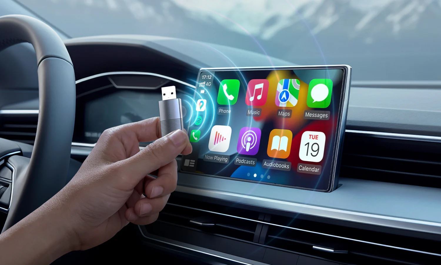 MINIX CP86-AA Wired Android Auto to Wireless Connection Dongle Stick - Image 2