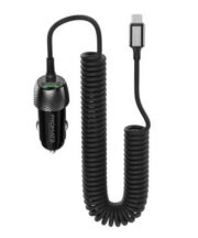 PROMATE 33W In-Car Phone Charger with USB-C Cables on sale